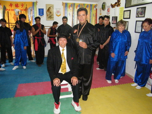El Gran Maestro 10º Dan Dr. Chiu Chi Ling y su discípulo y representante en México José Remis 8º Dan